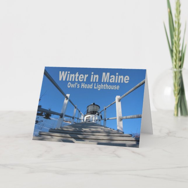 Winter in Maine Card (Front)