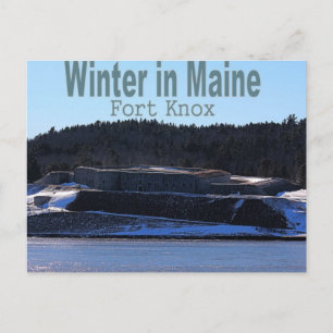 Winter in Maine Postcard