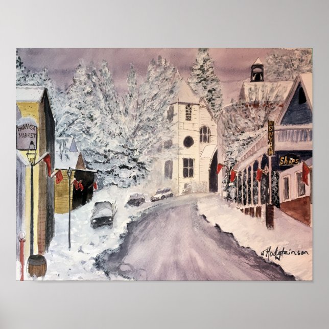 WINTER IN NEVADA CITY CA POSTER (Front)