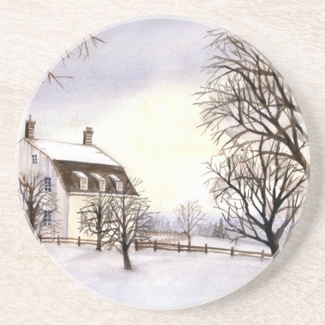 Winter in New England Coaster (Front)