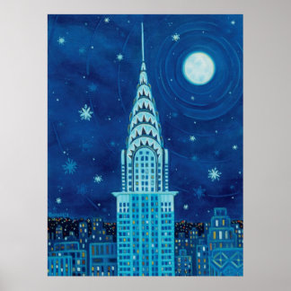 Winter in New York City Poster