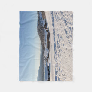 Winter in Norway Fleece Blanket