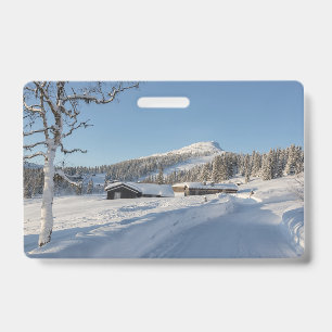 Winter in Norway ID Badge
