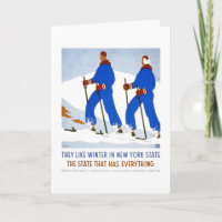 Winter in NY State WPA 1930s Poster