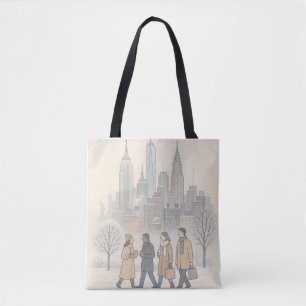 Winter in NYC – Minimalist New York Winter Tote Bag