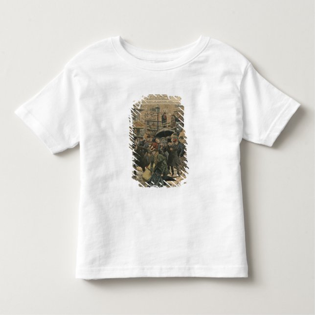 Winter in Paris walking in the mud Toddler T-Shirt (Front)