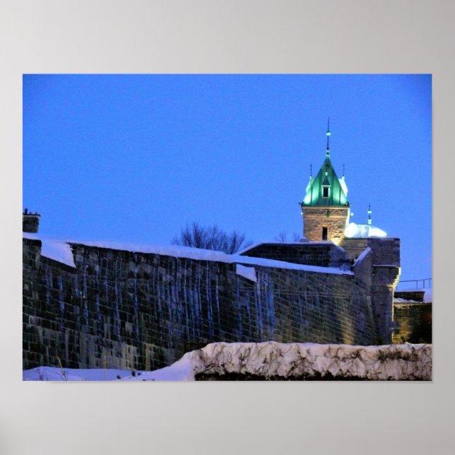 Winter in Quebec, Canada Poster (Front)