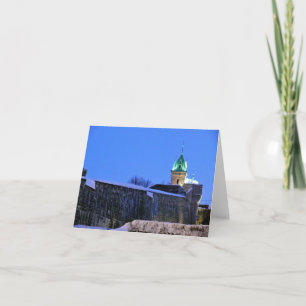Winter in Quebec, Canada Thank You Card