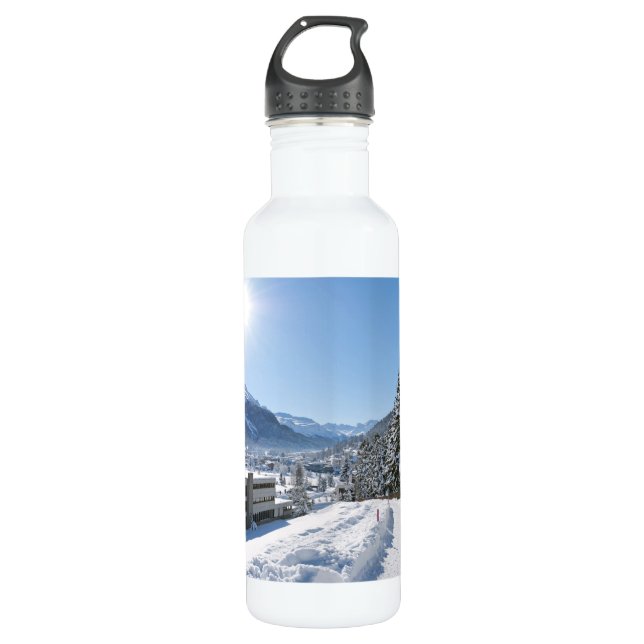 Winter in St. Moritz 710 Ml Water Bottle (Front)