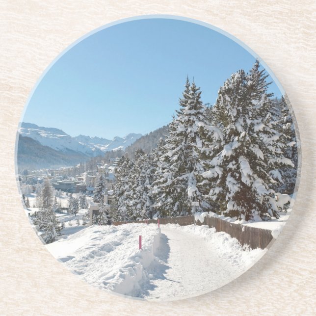 Winter in St. Moritz Coaster (Front)