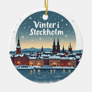 Winter in Stockholm Christmas Ornament