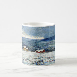 Winter in the Connecticut Hills (by Childe Hassam) Coffee Mug