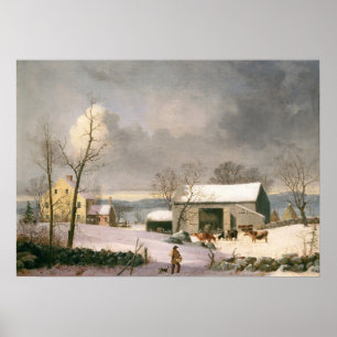 Winter in the Country - GH Durrie Fine Art Poster