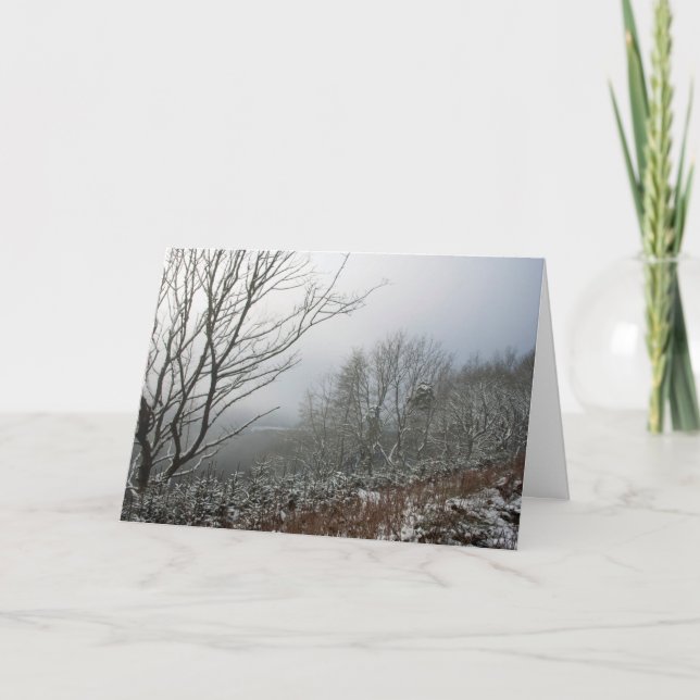 Winter in the Macclesfield Forest Card (Front)