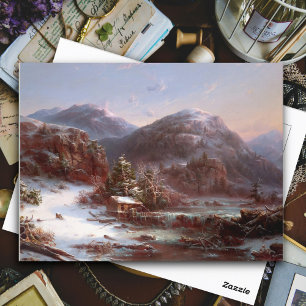 Winter in the Mountains by Régis François Gignoux Postcard