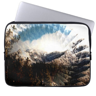 Winter in the mountains...... laptop sleeve
