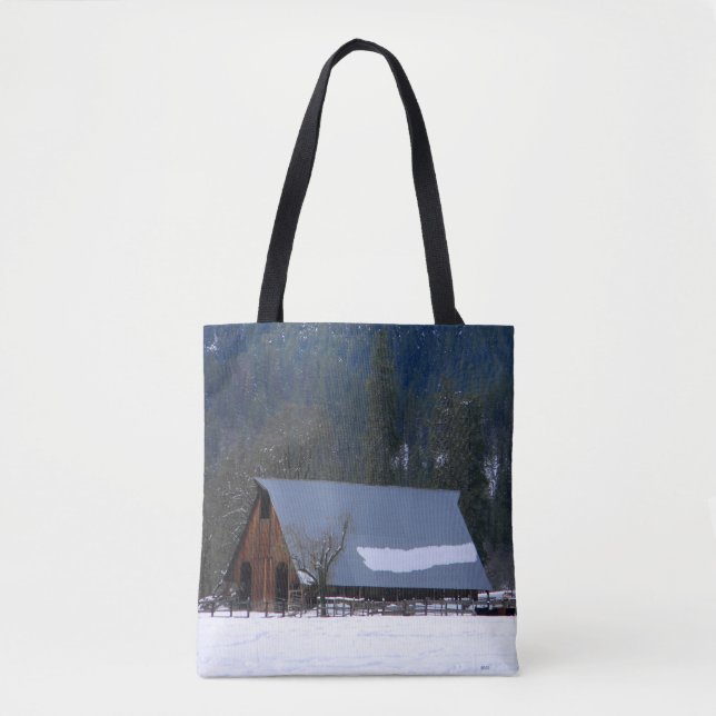 Winter in the mountains...... tote bag (Front)