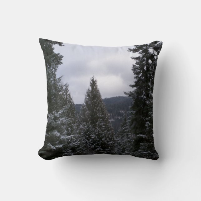 Winter in the Rockies Cushion (Front)