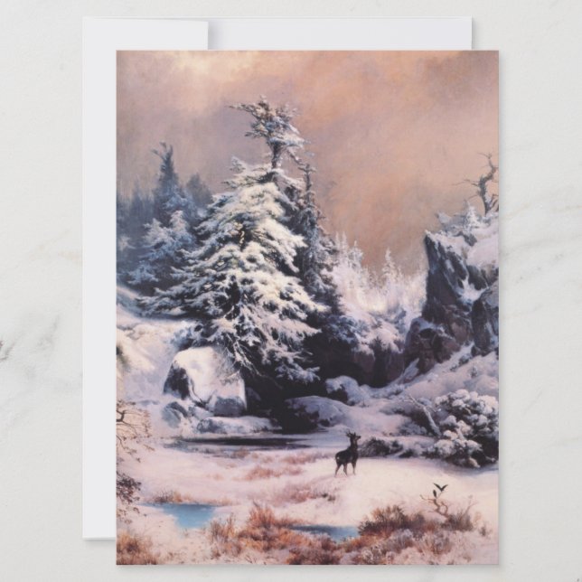 Winter in the Rocky Mountains Card (Front)