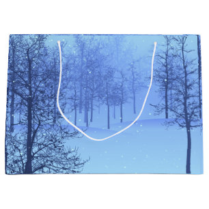 Winter in the Woods on a Large Gift Bag