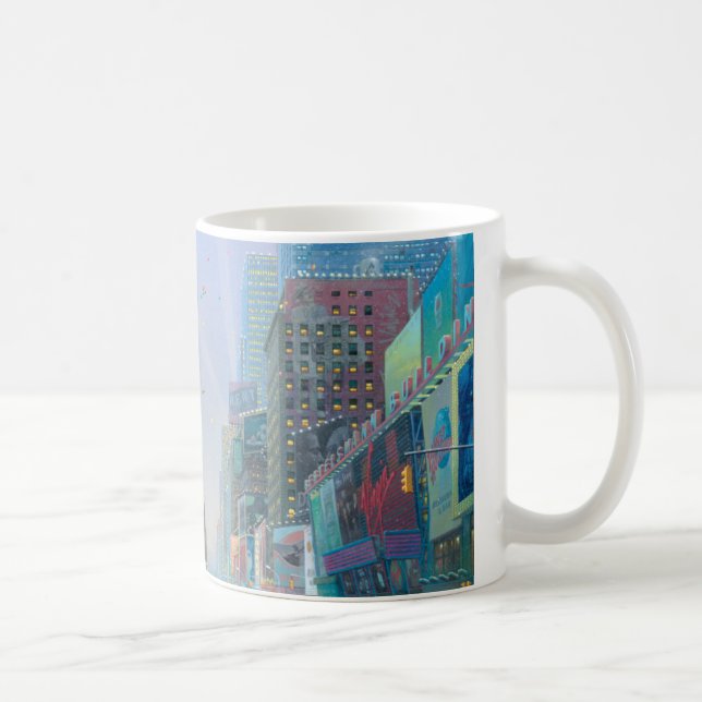 Winter in Times Square Coffee Mug (Right)