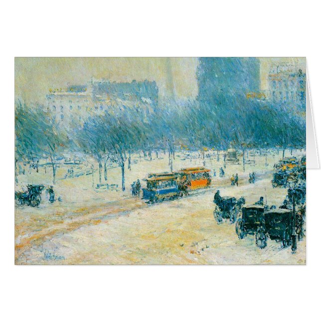 Winter in Union Square by Frederick Childe Hassam (Front Horizontal)