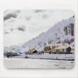 WINTER IN WALES MOUSE PAD