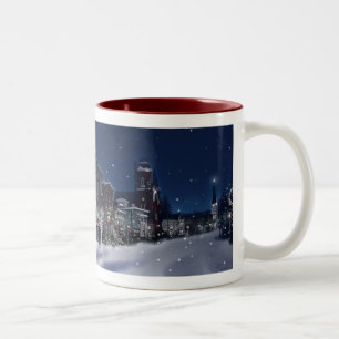 Winter in Waterville Two-Tone Coffee Mug