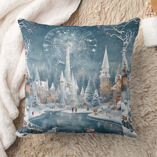 Winter in wonderland Christmas Cushion (Blanket)