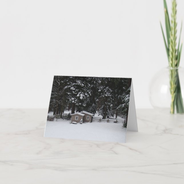 Winter in Woodway Card (Front)