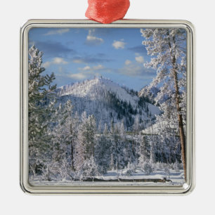 Winter in Yellowstone National Park, Wyoming Metal Ornament