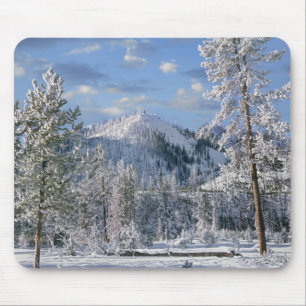 Winter in Yellowstone National Park, Wyoming Mouse Pad