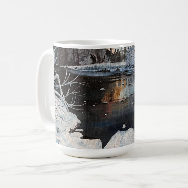 Winter in Yosemite,  by Gary Poling Coffee Mug (Front Left)