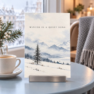 Winter is a Quiet Song Art Print