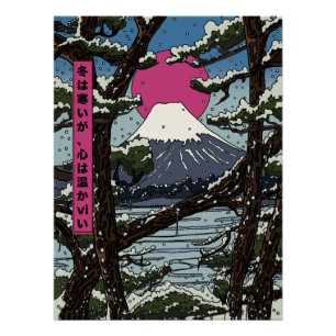 Winter is cold but the heart is warm poster