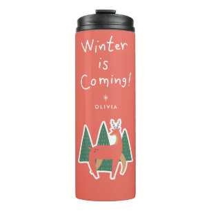 Winter Is Coming   Personalised Holiday Travel Mug