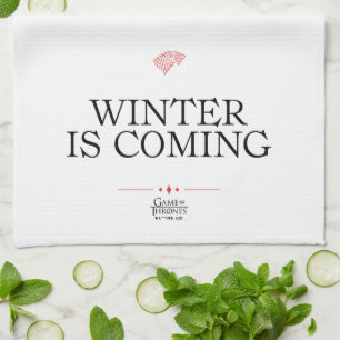 Winter Is Coming Tea Towel