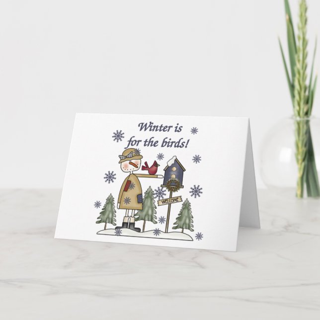 Winter is for the Birds Holiday Card (Front)