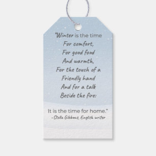 Winter Is Home Christmas Gift Tag