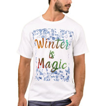 Winter is Magic - Icy Floral Frame