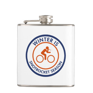 Winter Is Snot Rocket Season Cycling Hip Flask