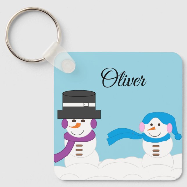 Winter is Snowy  Key Ring (Front)