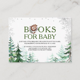 Winter It's Cold Outside Forest Books for Baby Enclosure Card