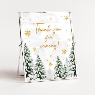 Winter It's Cold Outside Thank You for Coming Poster