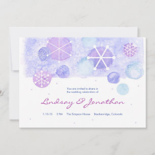 Winter Jewels Wedding Invitation