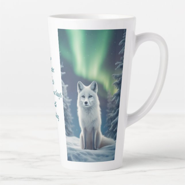 Winter Joy Fox Latte Mug (Right)