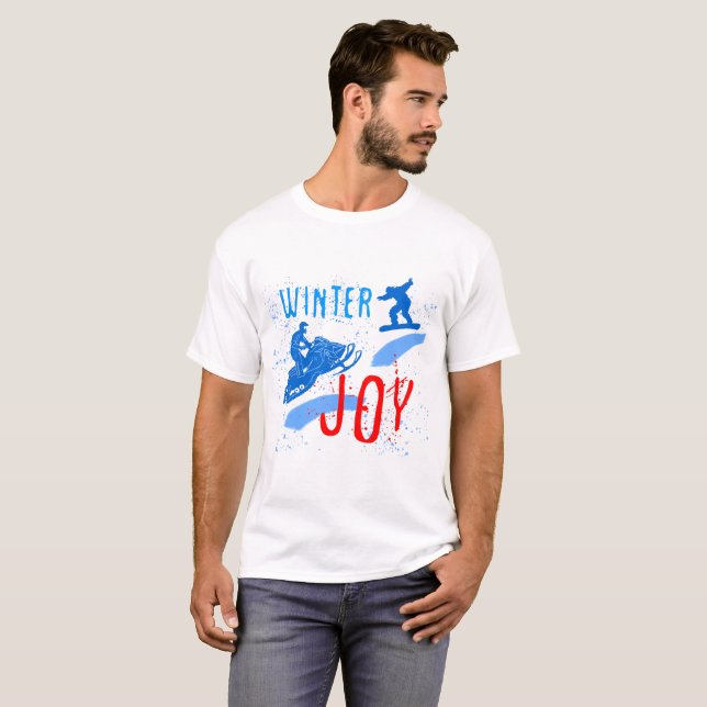 Winter Joy funny T-Shirt (Front Full)