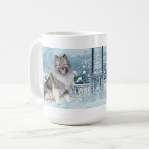 Winter Keeshond Coffee Mug