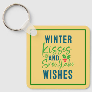 Winter Kisses And Snowflake Wishes-51963 Key Ring