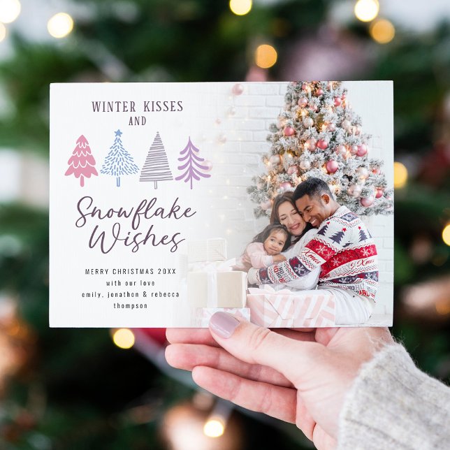 Winter Kisses Quote Trees Photo Merry Christmas  (Creator Uploaded)